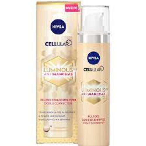 NIVEA VISAGE CELULAR LUMINOUS ANTIMANC.FP20 40ML.COLOR FLUIDA
 CREMAS FACIALES